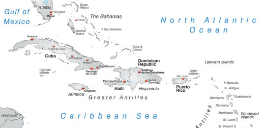 What Are Windward And Leeward Islands? How are They Different? Caribbean map