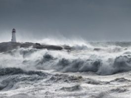 How is a Luxury Yacht doing in Rough Seas?