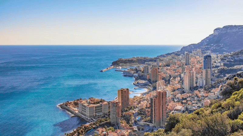 Aerial view of Monaco