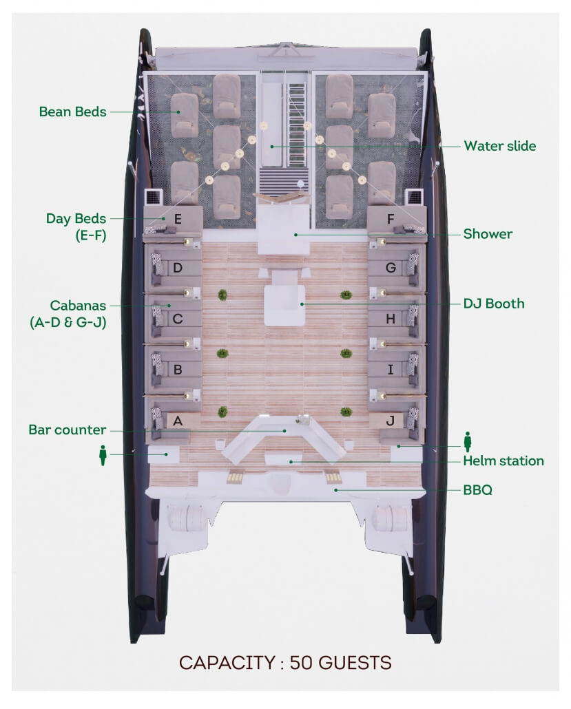 Custom Catamaran 24m Layout 1