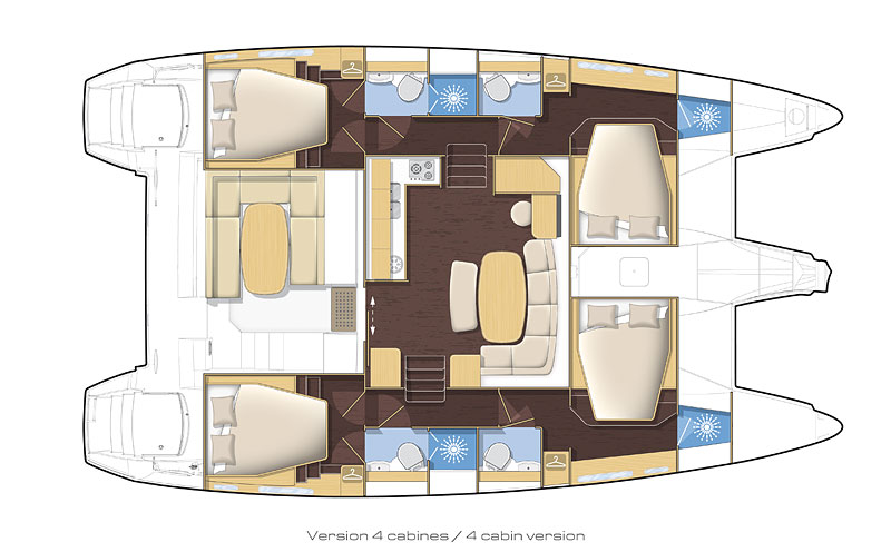 Lagoon-catamaran Lagoon 420 Layout 1