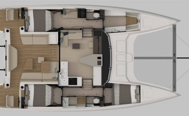 Nautitech-catamaran Nautitech 44 Layout 1