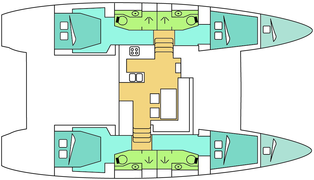 Lagoon-catamaran Lagoon 450 Layout 1