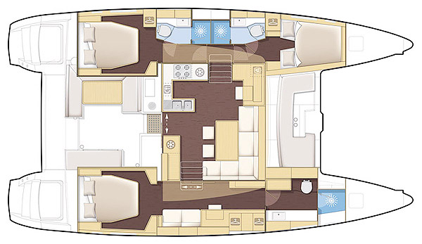 Lagoon-catamaran Lagoon 450 Layout 1