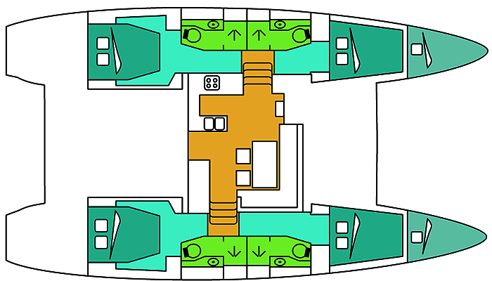 Lagoon-catamaran Lagoon 450 Layout 1