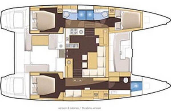 Lagoon-catamaran Lagoon 450 Layout 1