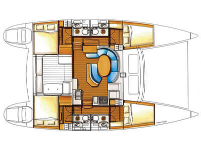 Lagoon-catamaran Lagoon 440 Layout 1