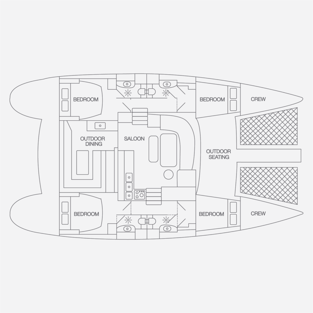 Lagoon-catamaran Lagoon 440 Layout 1