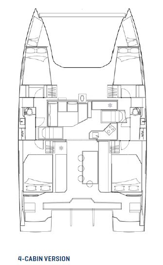 Nautitech-catamaran Nautitech 40 Layout 1