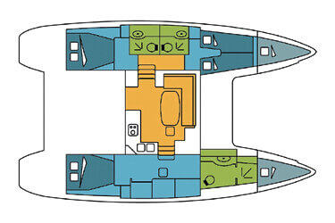 Lagoon-catamaran Lagoon 400 Layout 1