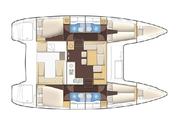 Lagoon-catamaran Lagoon 400 Layout 1