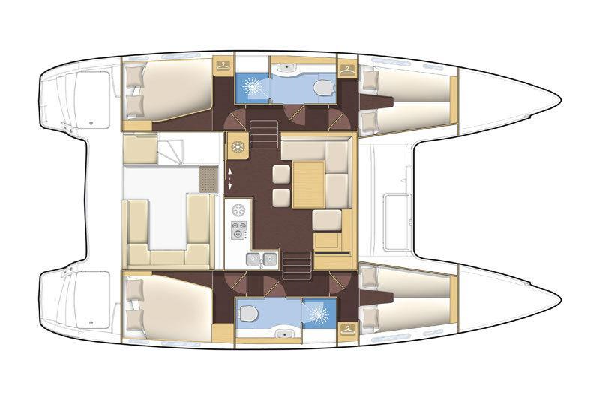 Lagoon-catamaran Lagoon 400 Layout 1