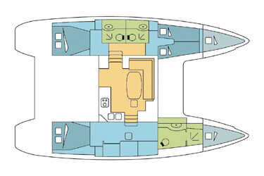 Lagoon-catamaran Lagoon 400 Layout 1
