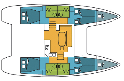 Lagoon-catamaran Lagoon 400 Layout 1