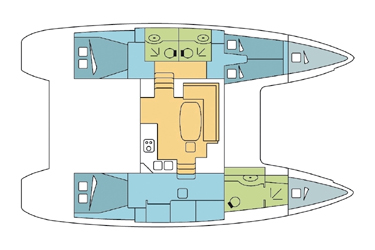 Lagoon-catamaran Lagoon 400 Layout 1
