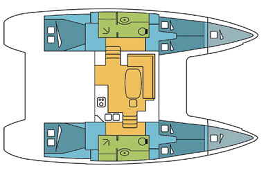 Lagoon-catamaran Lagoon 400 Layout 1