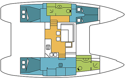 Lagoon-catamaran Lagoon 400 Layout 1