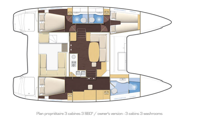 Lagoon-catamaran Lagoon 400 Layout 1