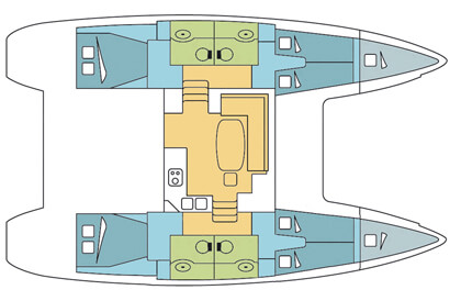Lagoon-catamaran Lagoon 400 Layout 1