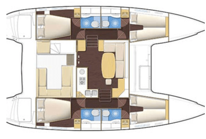 Lagoon-catamaran Lagoon 400 Layout 1