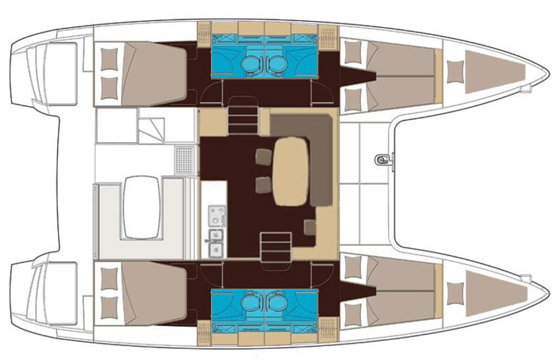 Lagoon-catamaran Lagoon 400 Layout 0