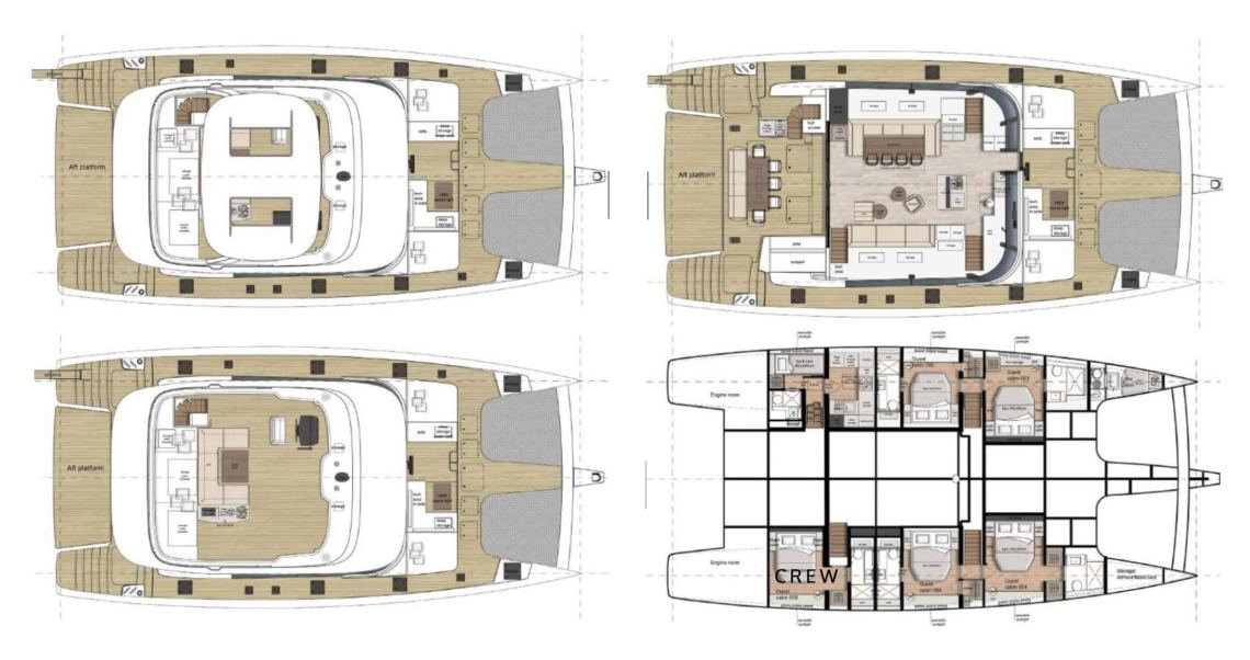 Sunreef-yachts Sail 74 Layout 1