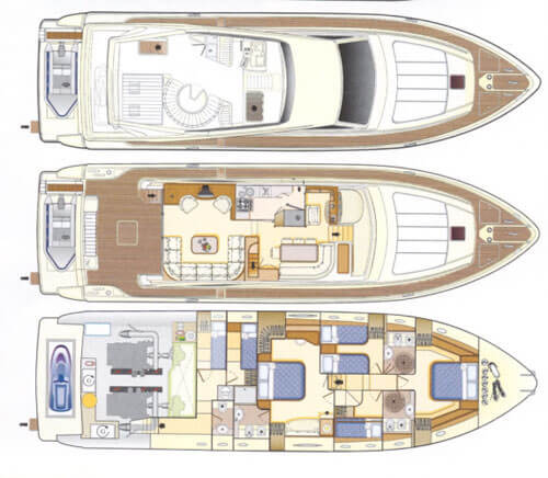 Ferretti Yacht 680 Layout 1