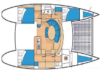 Lagoon-catamaran Lagoon 380 Layout 1
