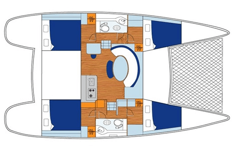 Lagoon-catamaran Lagoon 380 Layout 1