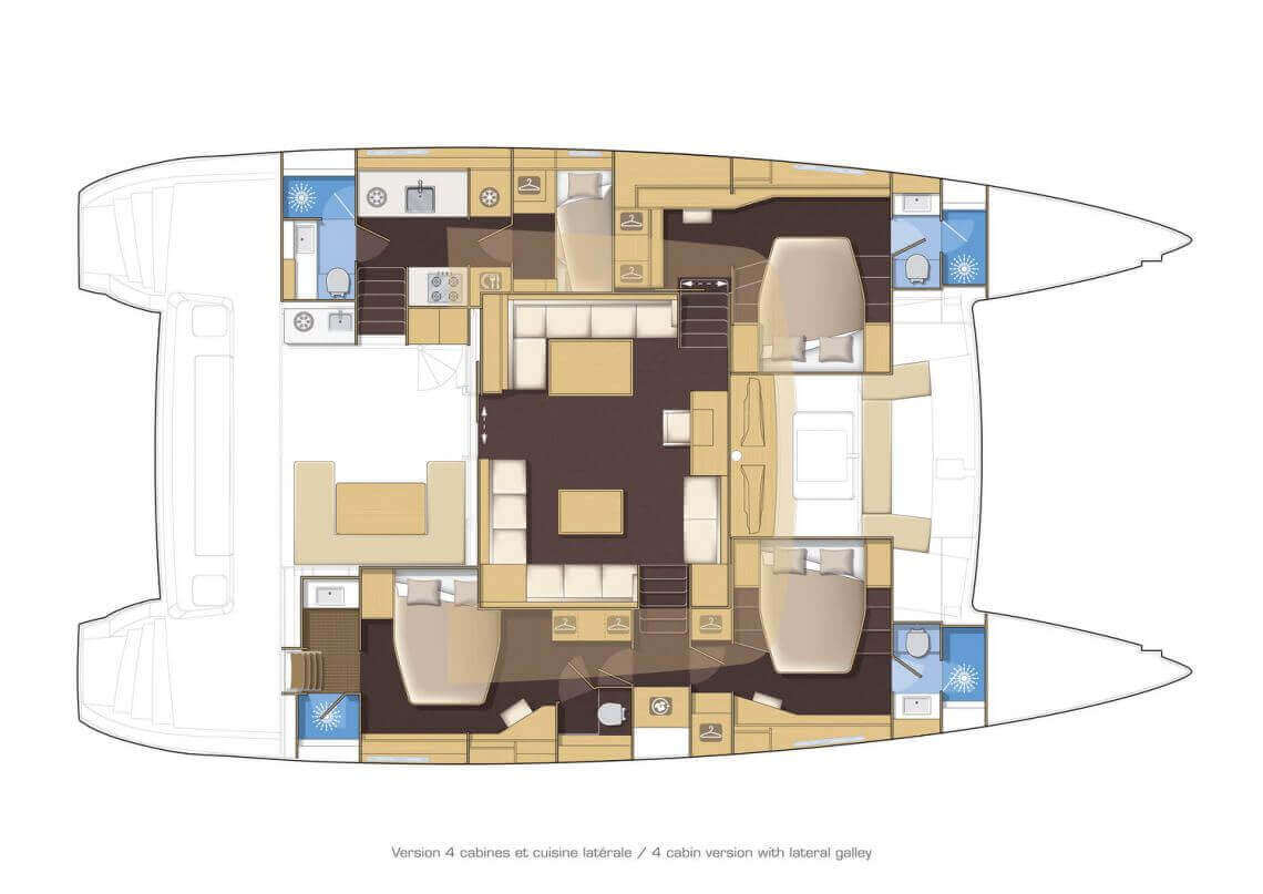 Lagoon-catamaran Lagoon 560 Layout 1