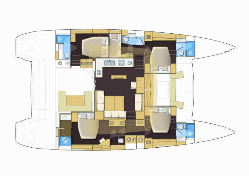 Lagoon-catamaran Lagoon 560 Layout 1