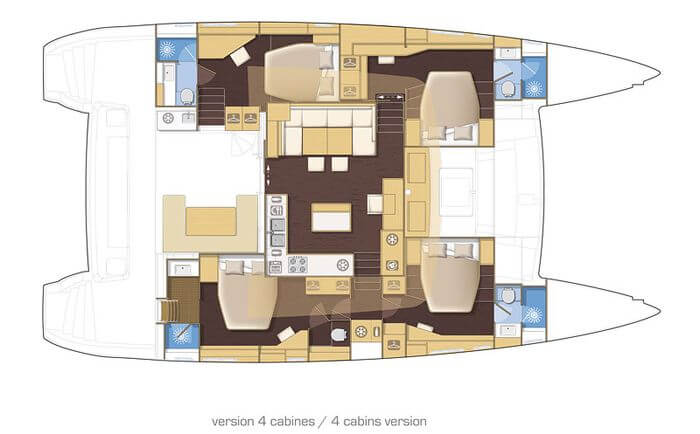 Lagoon-catamaran Lagoon 560 Layout 1