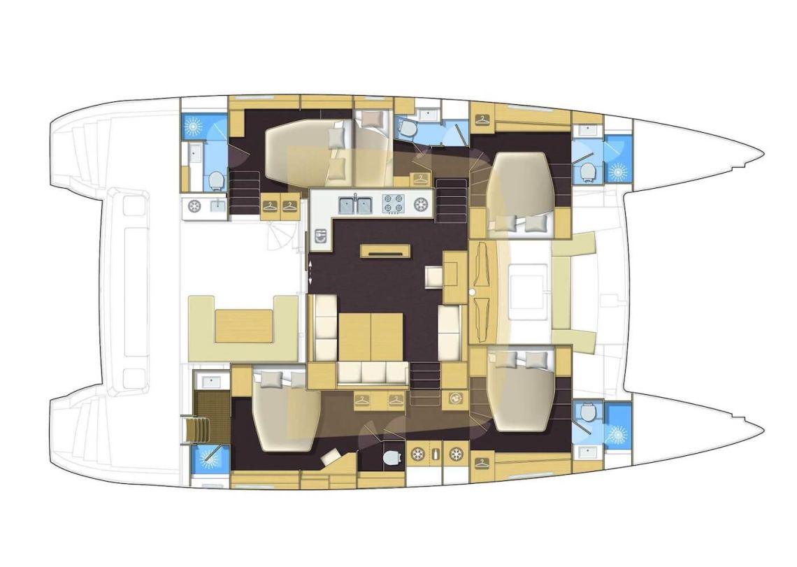 Lagoon-catamaran Lagoon 560 Layout 1