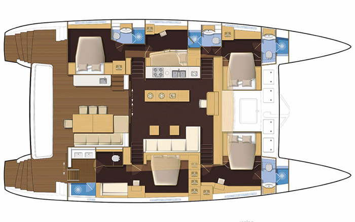 Lagoon-catamaran Lagoon 620 Layout 1