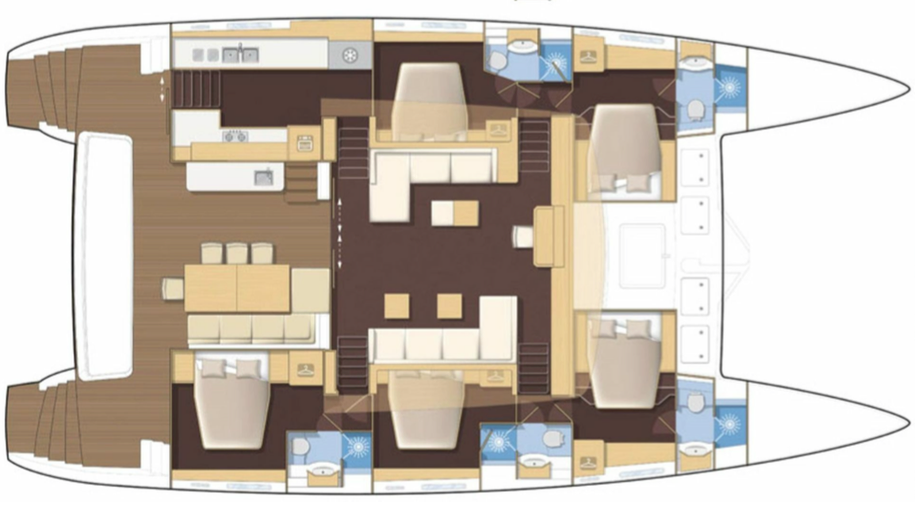 Lagoon-catamaran Lagoon 620 Layout 1