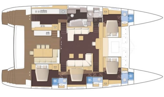 Lagoon-catamaran Lagoon 620 Layout 1