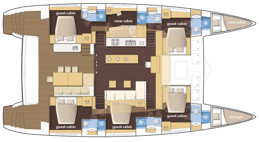 Lagoon-catamaran Lagoon 620 Layout 1