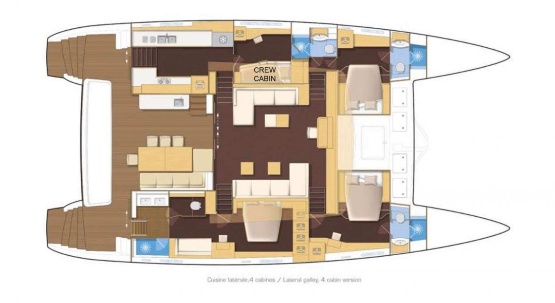 Lagoon-catamaran Lagoon 620 Layout 1