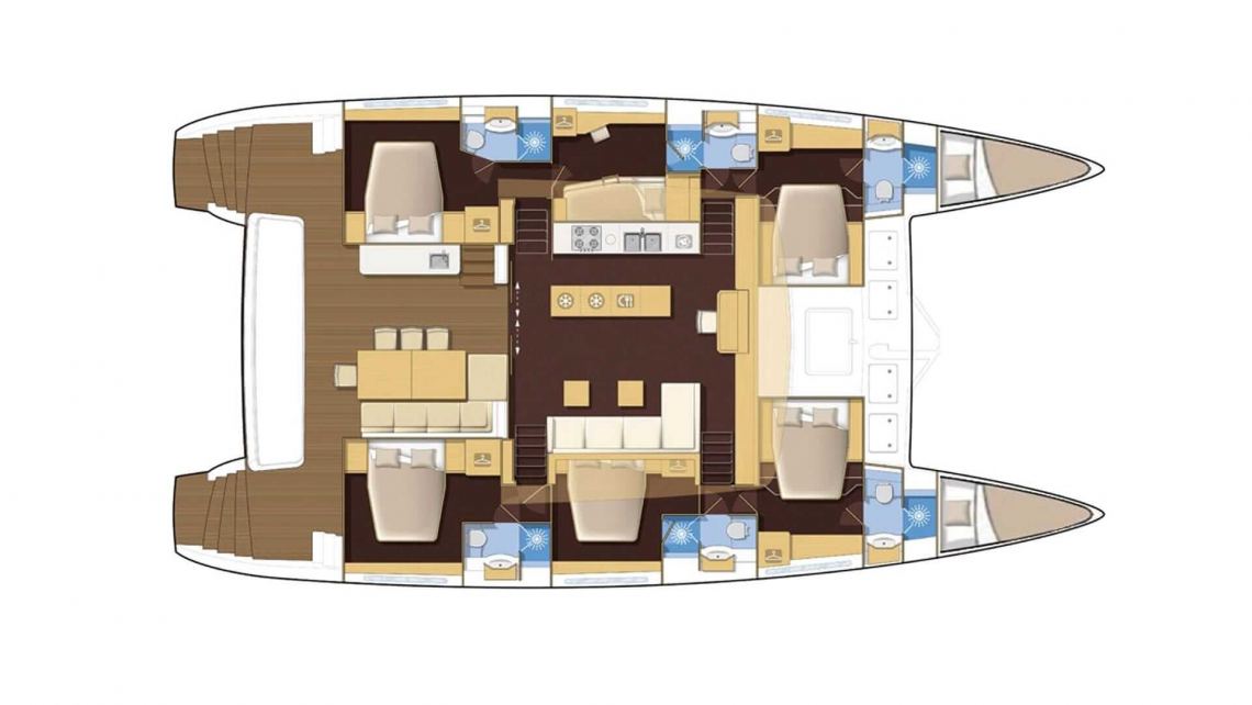Lagoon-catamaran Lagoon 620 Layout 1