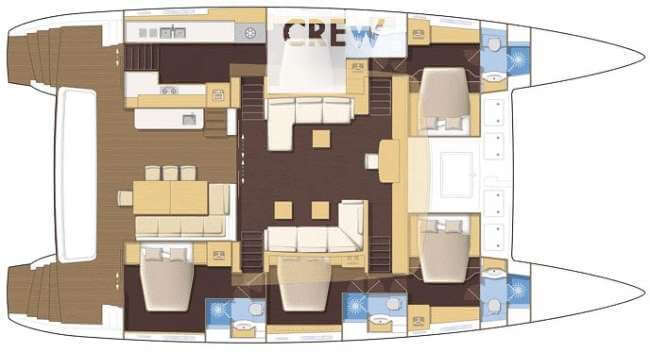 Lagoon-catamaran Lagoon 620 Layout 1