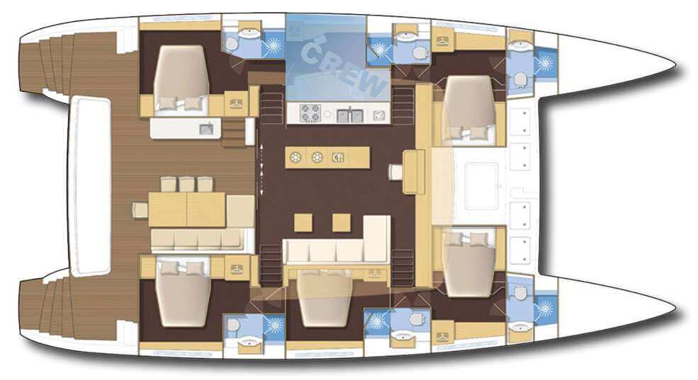 Lagoon-catamaran Lagoon 620 Layout 1