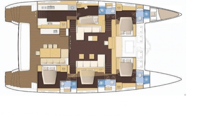 Lagoon-catamaran Lagoon 620 Layout 1