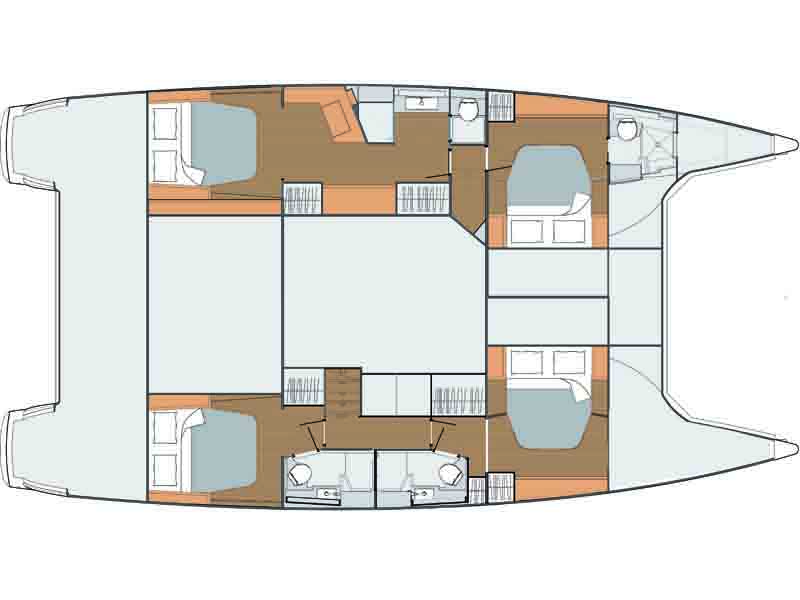Fountaine-pajot Saba 50 Layout 0