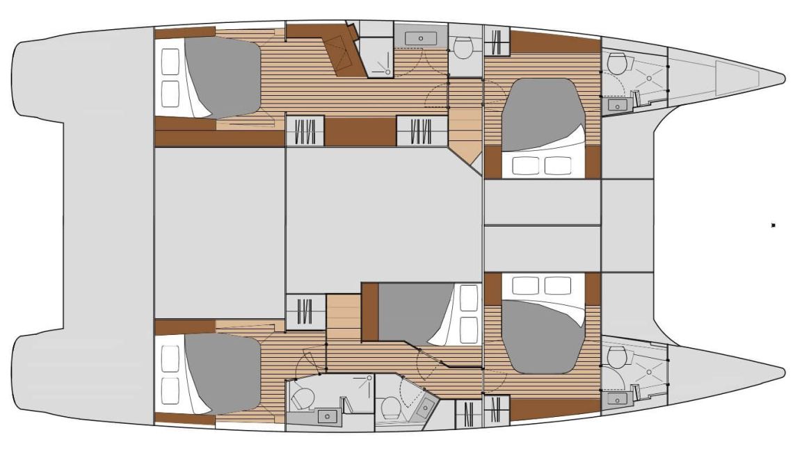 Fountaine-pajot Saba 50 Layout 1
