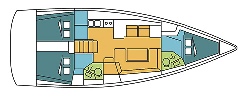 Beneteau Oceanis 41 Layout 1