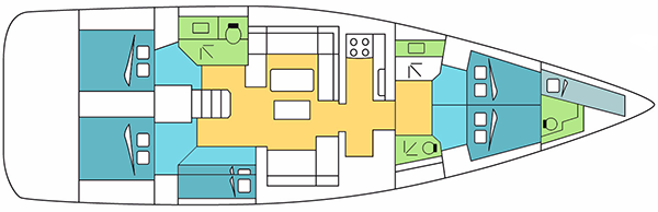 Dufour-yachts Dufour 560 Layout 1