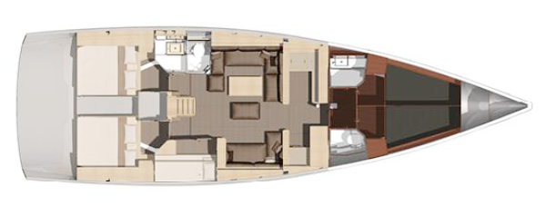 Dufour-yachts Dufour 560 Layout 1