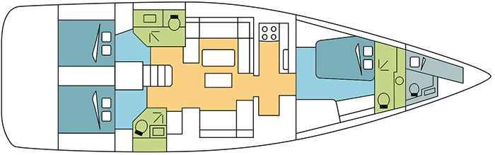Dufour-yachts Dufour 560 Layout 1