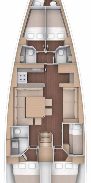 Dufour-yachts Dufour 560 Layout 1