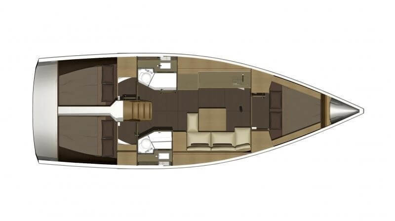 Dufour-yachts Dufour 382 Layout 1